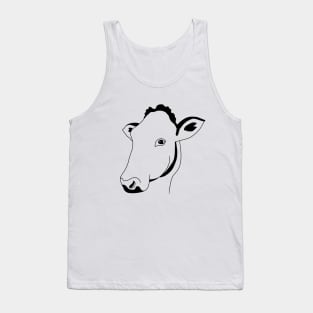 Cow portrait Tank Top